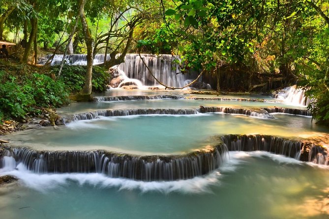 Full Day bamboo experience with cooking class & Kuang si waterfalls - Weaving a bamboo mat by hand