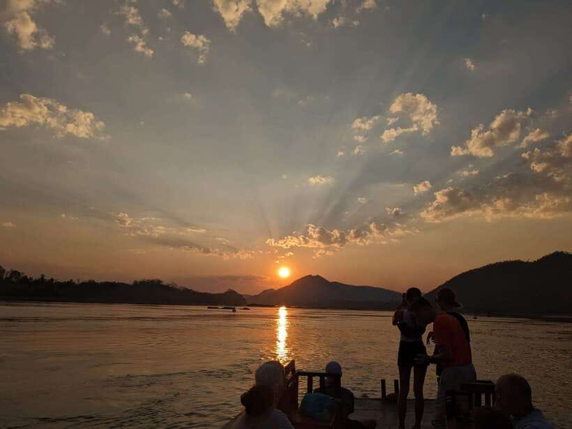 Half Day Mekong Cruise to Pak Ou Caves (Morning / Afternoon) - The Mekong scenery between Luang Prabang and Pak Ou