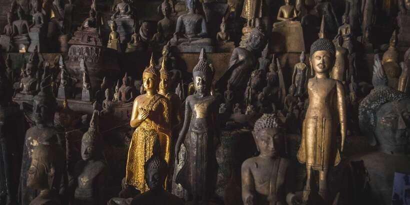 Half Day Mekong Cruise to Pak Ou Caves (Morning / Afternoon) - Reaching Pak Ou Caves and the Buddha images