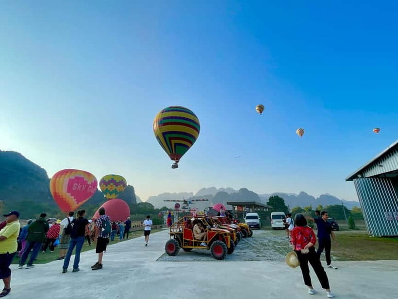 Hot Air Balloon in VangVieng pick up-drop off - The View That Makes Vang Vieng Special