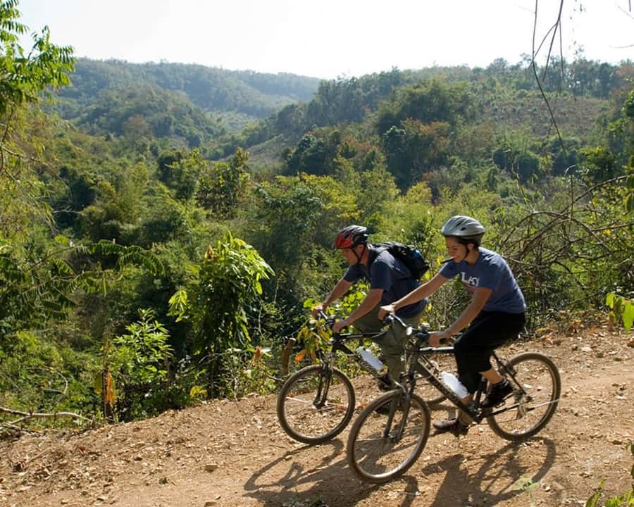 Luang Prabang: Countryside Mountain Bike Tour with Lunch - Leaving Luang Prabang by the Mekong