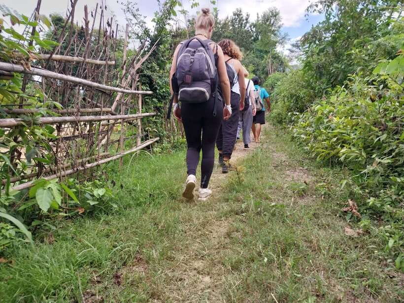 Luang Prabang: Hiking Off the Beaten Track with Picnic Lunch - Climbing the skyline ridge above Nong Tok