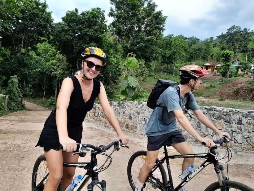 Luang Prabang: Pottery Workshop & Wat Chomphet cycling Tour - Crossing the Mekong on a local car ferry
