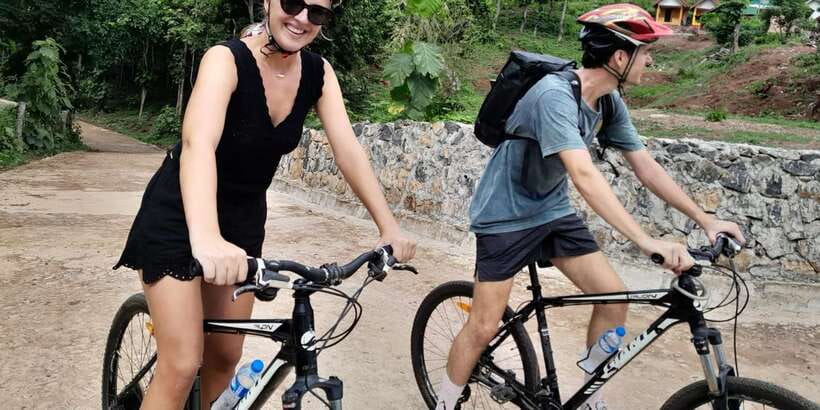 Luang Prabang: Pottery Workshop & Wat Chomphet cycling Tour - Wat Chomphet and the view back to Luang Prabang