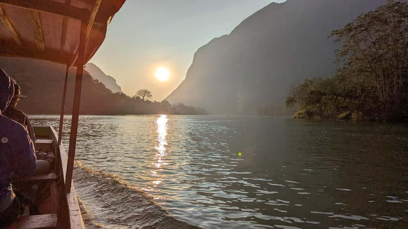Luang Prabang to Nong Khiaw: River Cruise, Hike & Waterfall - Boarding the Nam Ou for three quiet hours