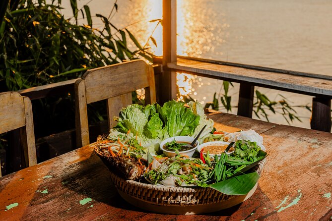 Mekong Meals Food Tour with 15+ Tastings - Riverweed crackers, mushroom dip, and a temple conversation