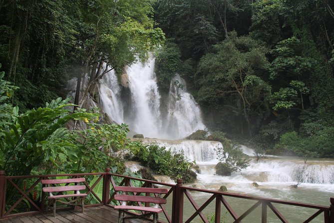 Private Tour Full-day Morning Market, Villages and Scenic Kuang Si Waterfall - Kuang Si Falls rewards the full afternoon