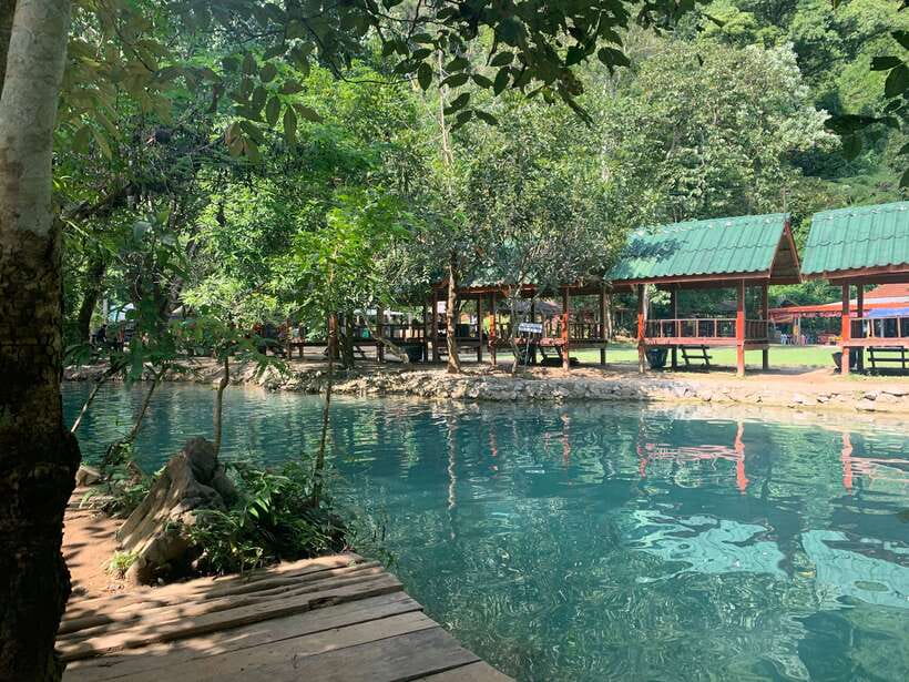 Vang Vieng: Blue Lagoon and Countryside Bike Tour with Lunch - Riding the Blue Lagoon Loop