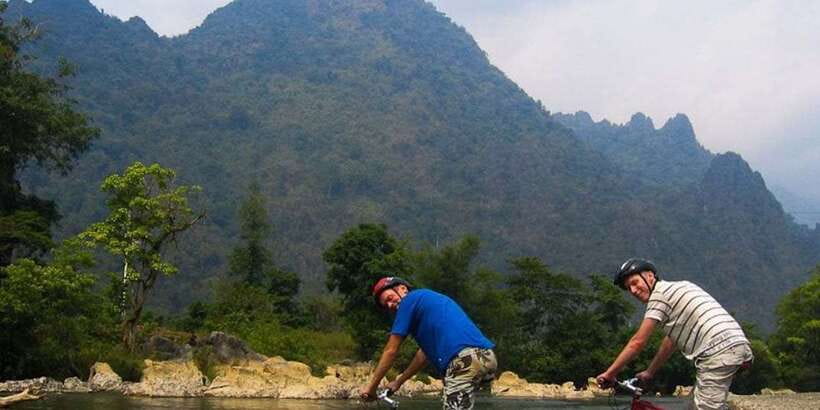 Vang Vieng: Blue Lagoon and Countryside Bike Tour with Lunch - Returning to town by about 4pm