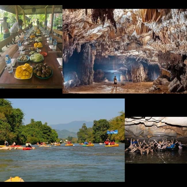 Vang Vieng: Day Tour with Kayaking, Ziplining, and Rafting - Flying over the forest on a zipline