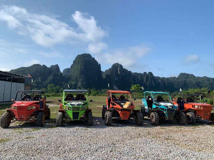 Vang Vieng: Hot Air Balloon and Go Kart Ride - Four hours in a two-seat buggy, not a racing kart