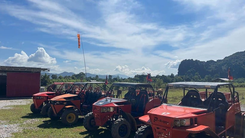 Vang Vieng: Hot Air Balloon and Go Kart Ride - The early tuk-tuk ride to the launch point
