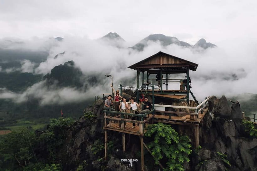 Vang Vieng: Namxay Viewpoint, Blue Lagoon 1 & Phoukham Cave - The Ride From Vang Vieng to Namxay
