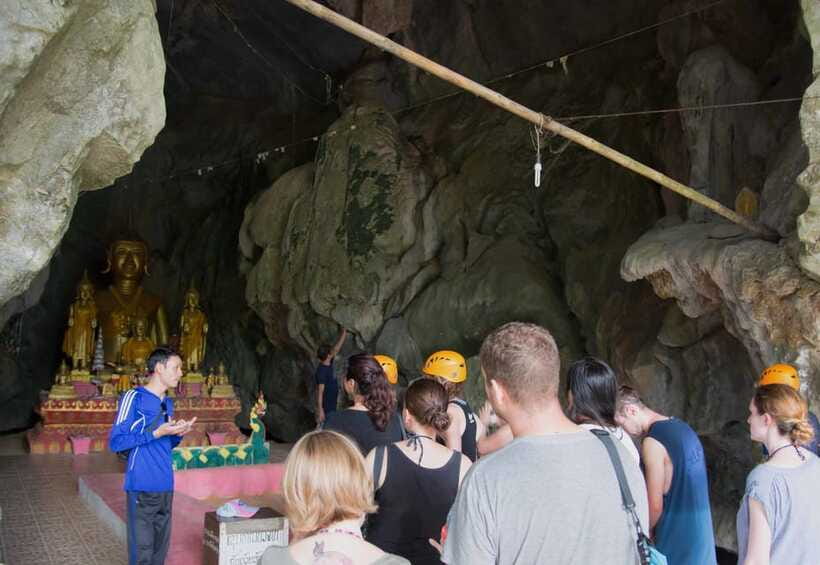 Vang Vieng: Tham Nangfar and Tham Nam Day Tour with Kayaking - Banana-leaf BBQ beside the Nam Song