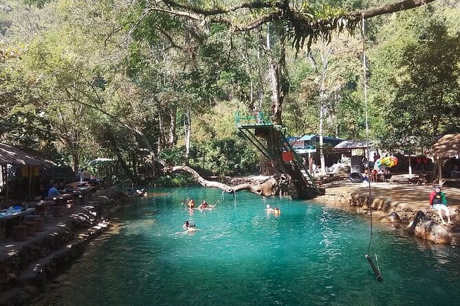 Vang Vieng Tour A Blue lagoon 3 with Caves and Zipline - Lunch, water, and equipment make the price easier to judge